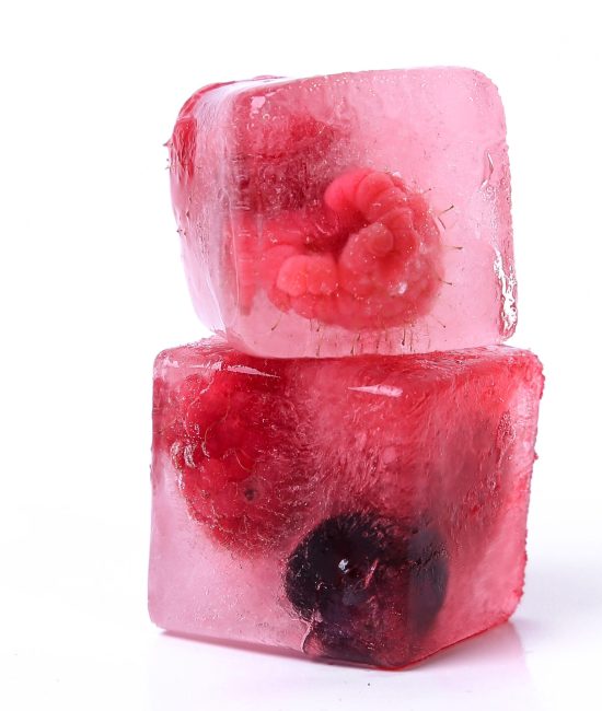 Natural, organic, self-made. Frozen berries